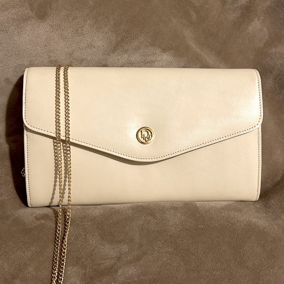 Christian Dior RARE envelope clutch crossbody, ivory leather LIKE NEW! - Picture 16 of 16